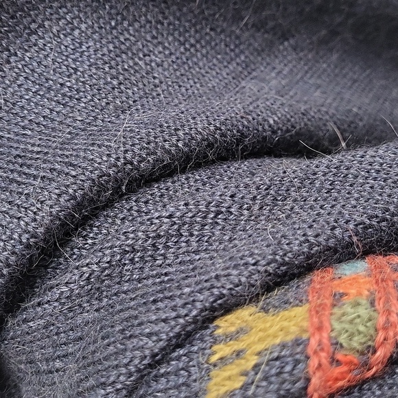 Peruvian Connection Navy and Red Long Sleeve Dress. Size XL - Picture 12 of 12